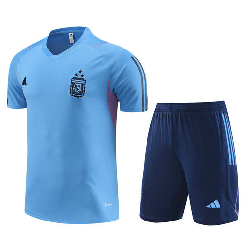 azzurro formaziones calcio argentina manica corta 2023-2024 a poco prezzo uomo