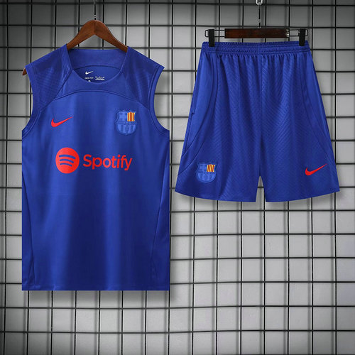completo vests calcio barcellona a poco prezzo 2023 colore blu uomo