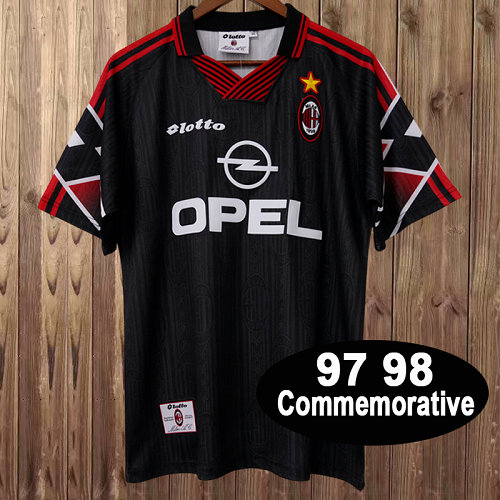 maglia ac milan horizonte centennial cup commemorative edition 1997-1998 uomo