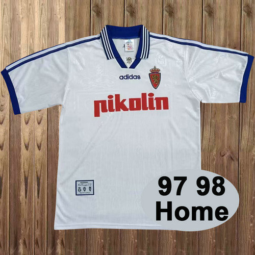 maglia real zaragoza prima 1997-1998 uomo