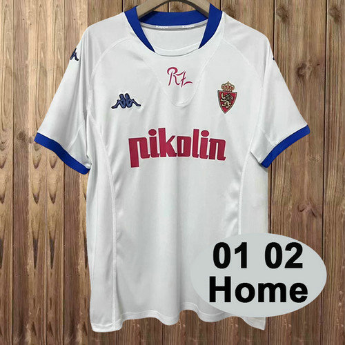maglia real zaragoza prima 2001-2002 uomo