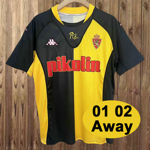 maglia real zaragoza seconda 2001-2002 uomo