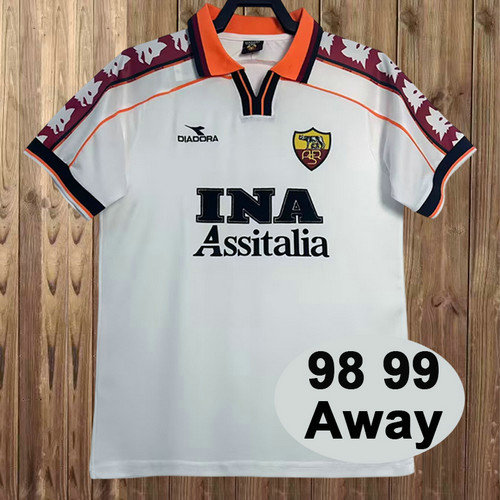 maglia roma seconda 1998-1999 uomo