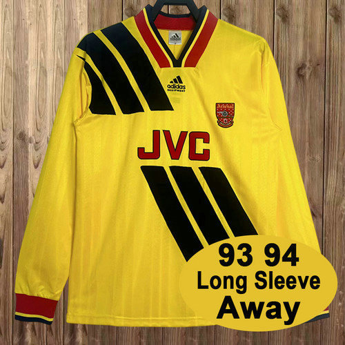 manica lunga maglia arsenal seconda 1993-1994 uomo