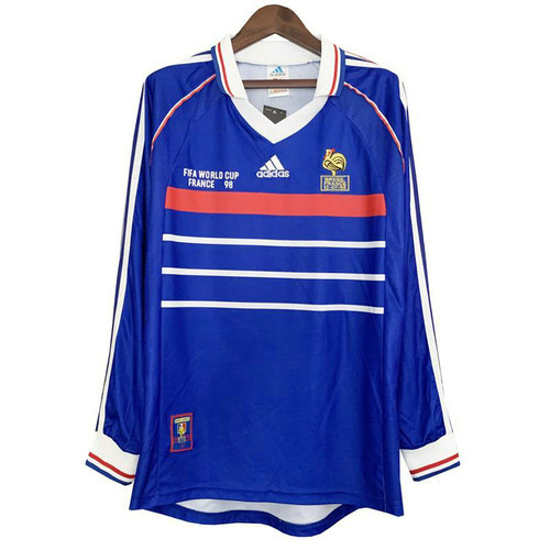 manica lunga maglia francia prima 1998 uomo