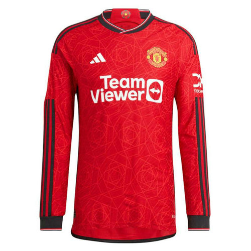 manica lunga maglia manchester united prima 2023-2024 uomo