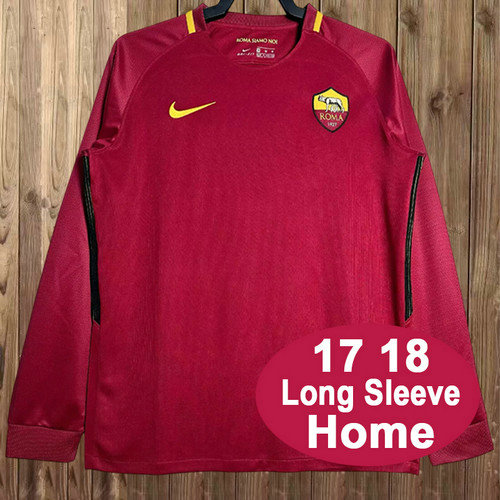 manica lunga maglia roma prima 2017-2018 uomo