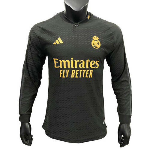 maniche lunghe maglia real madrid terza 2023-2024 uomo
