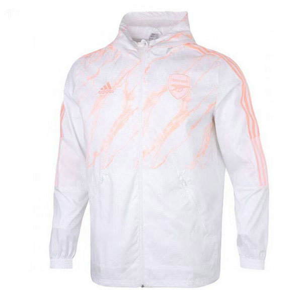 moda giacca a vento arsenal 2021 2022 bianco uomo