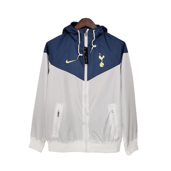 moda giacca a vento tottenham hotspur 2021 2022 bianco blu uomo