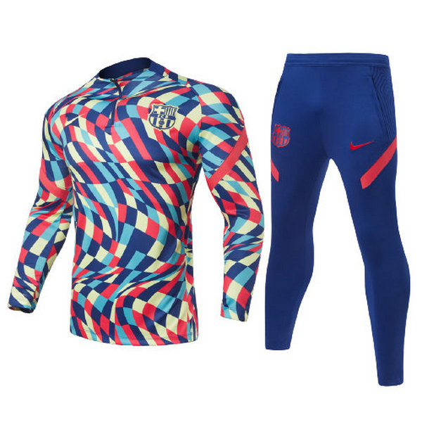 moda tuta sportiva barcellona completo 2021 2022 colorful bambino