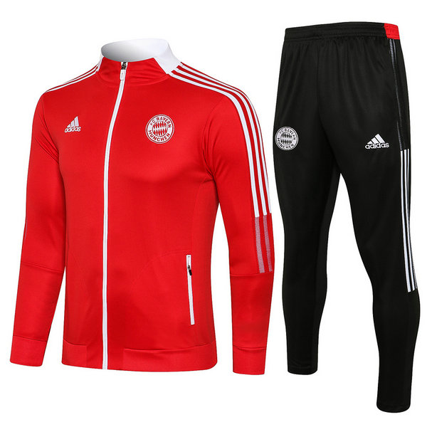 moda tuta sportiva bayern münchen completo 2021 2022 rosso uomo