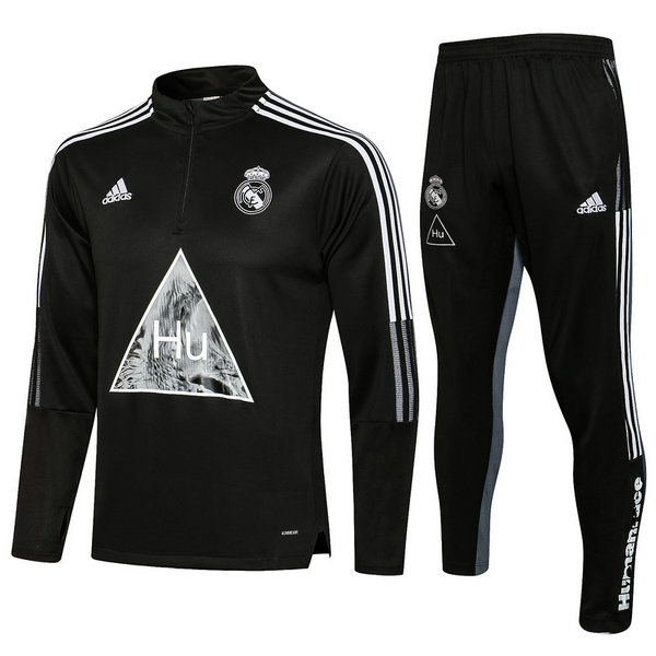 moda tuta sportiva real madrid completo 2022 nero grigio uomo