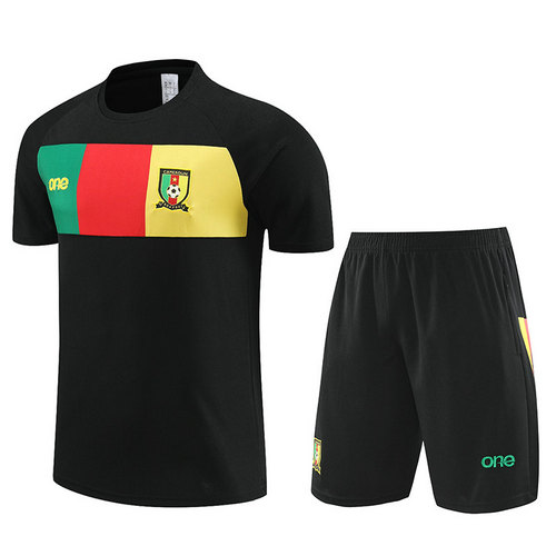 nero formaziones calcio camerun manica corta 2023-2024 a poco prezzo uomo