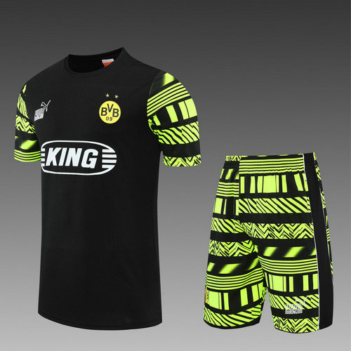 pantaloncini + maniche corte borussia dortmund 2022-2023 nero uomo