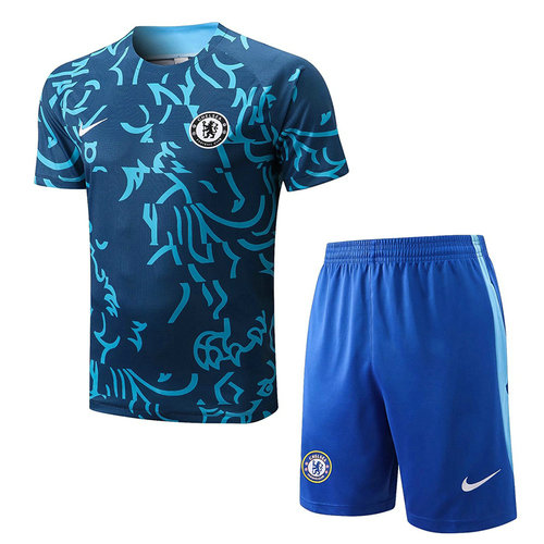 pantaloncini + maniche corte chelsea 2022-2023 tutto il corpo lnkjet cai lan uomo