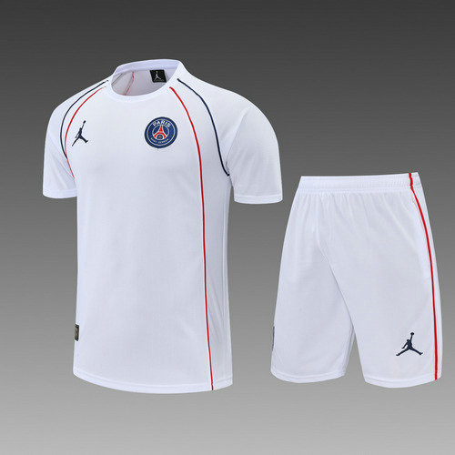 pantaloncini + maniche corte paris saint germain 2022-2023 bianco uomo