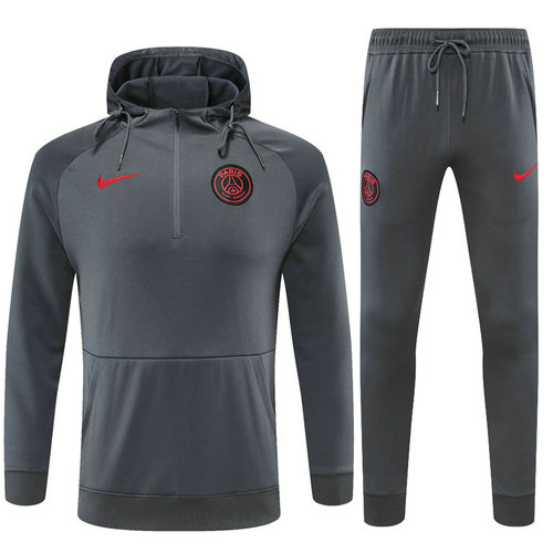poco prezzo giacca sportiva con zip paris saint germain 2022-2023 grigio 02 uomo
