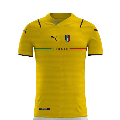 portiere maglia italia 2021 2022 giallo uomo