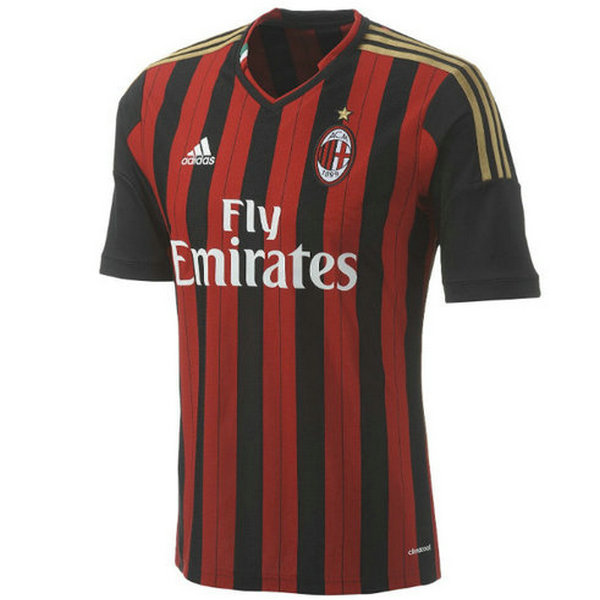 prima maglia ac milan 2013-2014 rosso uomo