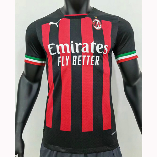 prima maglia ac milan player version 2022-2023 uomo