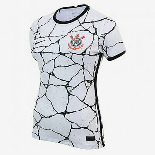 prima maglia corinthians paulista 2021 2022 bianco donna