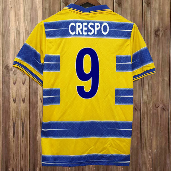 prima maglia crespo 9 parma 1998-1999 giallo uomo
