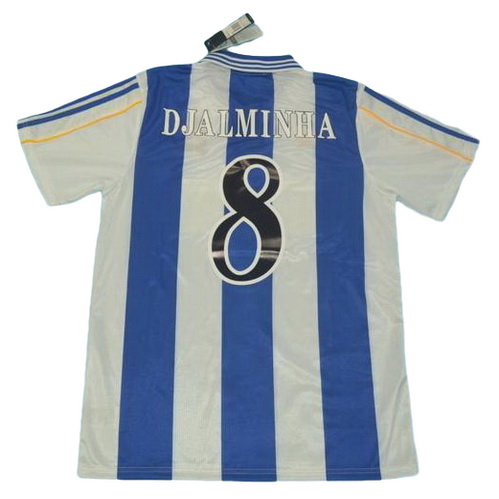 prima maglia djalminha 8 deportivo la coruña 1999-2000 blu bianco uomo