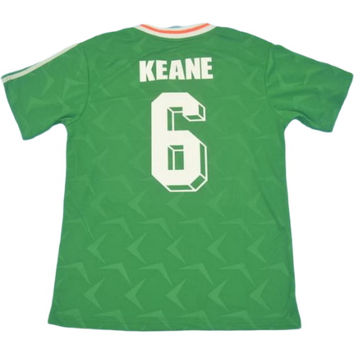 prima maglia keane 6 irlanda 1990-1992 verde uomo