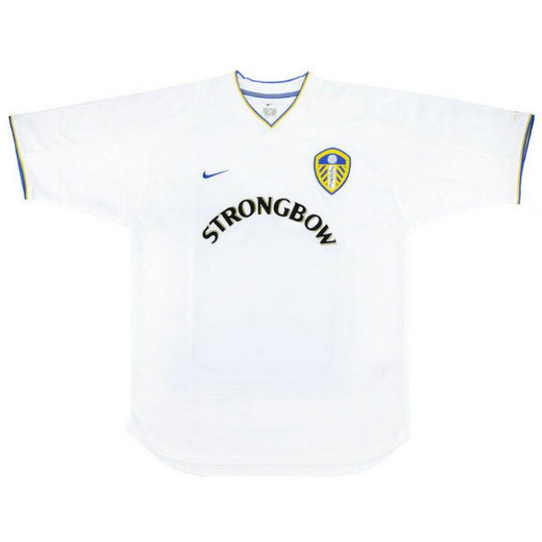 prima maglia leeds united 2000-2002 bianco uomo