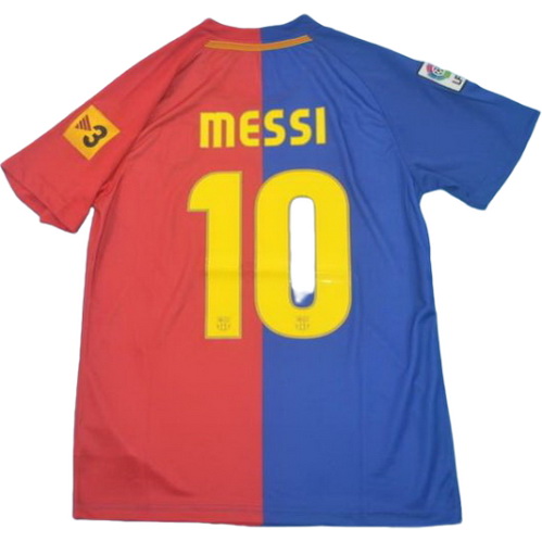 prima maglia messi 10 barcellona lfp 2008-2009 rosso blu uomo
