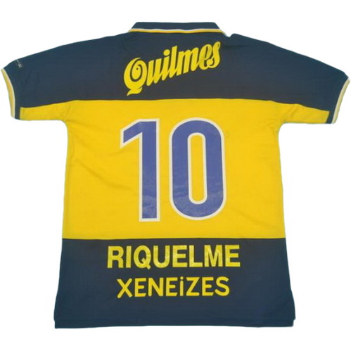 prima maglia riquelme 10 boca juniors 1999 blu uomo