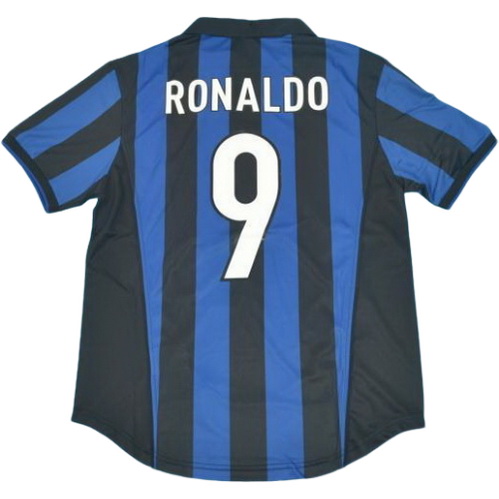 prima maglia ronaldo 9 inter 1998-1999 blu uomo