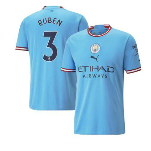 prima maglia ruben 3 manchester city 2022-2023 uomo