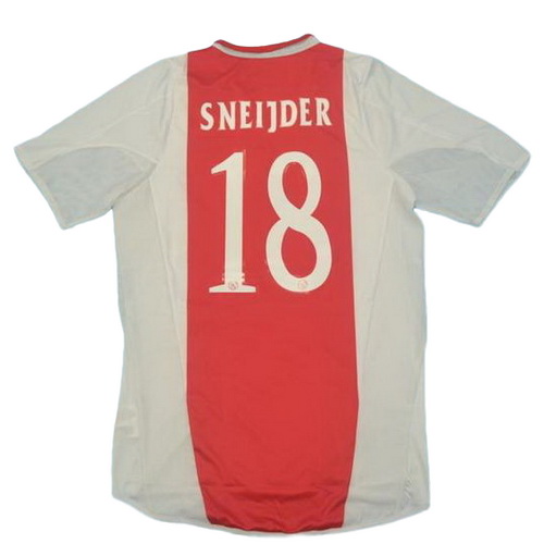 prima maglia sneijder 18 ajax 2004-2005 rosso uomo