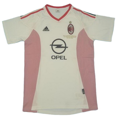 seconda maglia ac milan 2002-2003 bianco uomo
