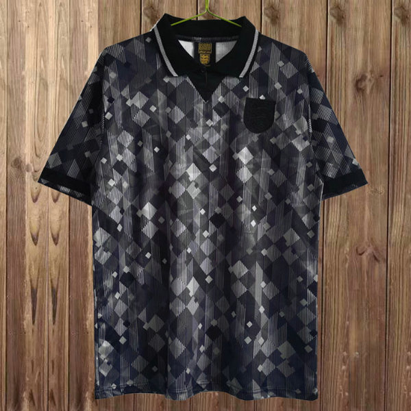seconda maglia inghilterra 1990-91 nero uomo