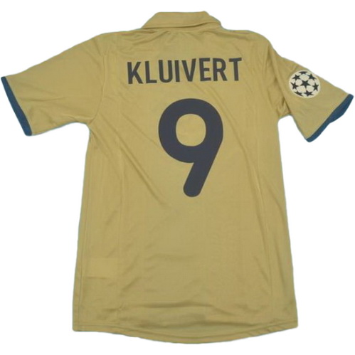 seconda maglia kluivert 9 barcellona 2002 grigio uomo