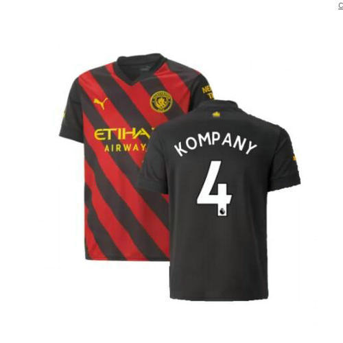 seconda maglia kompany 4 manchester city 2022-2023 uomo