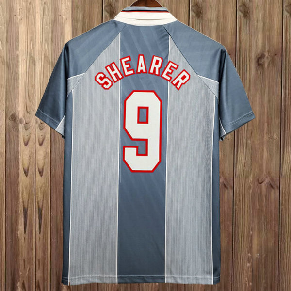 seconda maglia shearer 9 inghilterra 1996 grigio uomo