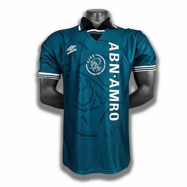 seconda player maglia ajax 1994 95 blu uomo