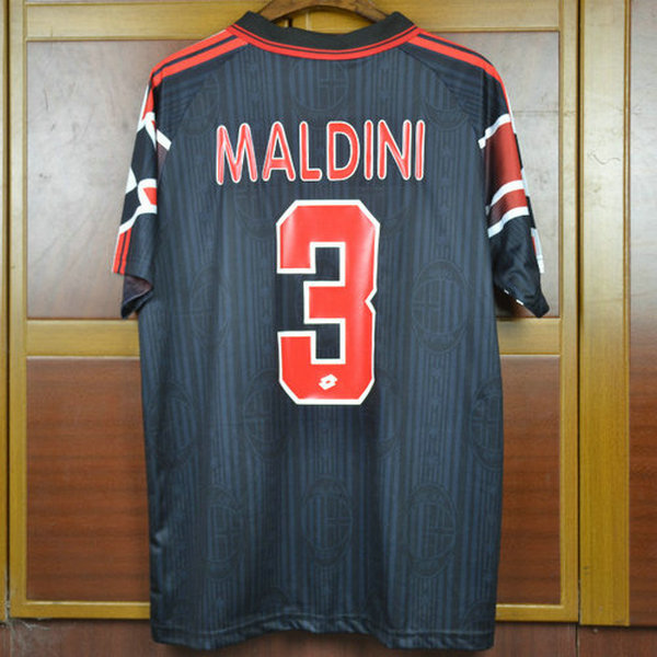 terza maglia maldini 3 ac milan 1997-1998 nero uomo