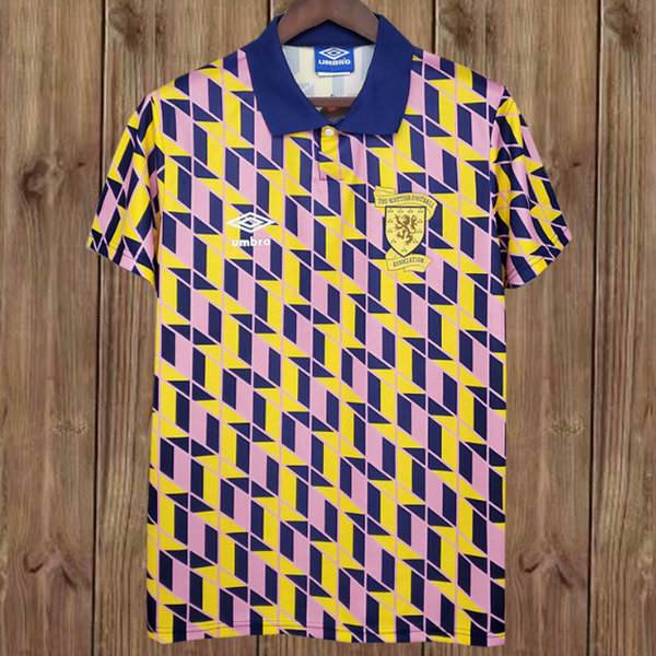 terza maglia scozia 1988-1989 porpora uomo