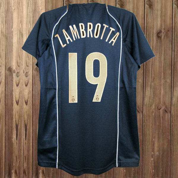 terza maglia zambrotta 19 juventus 2004-2005 nero uomo