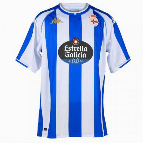 thailandia prima maglia deportivo la coruña 2021 2022 blu bianco uomo